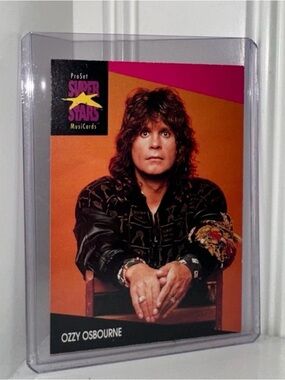 Ozzy Osbourne Card 1991-Pro Set Superstars MusiCards #214